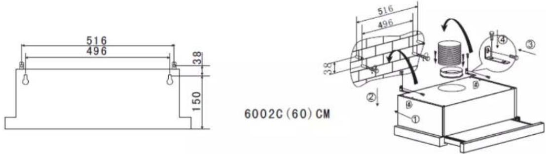 516 496 38 150 516 496 ② ③ ④ ⑤ ⑥ ⑦ 6002C (60) CM