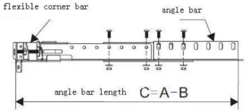 flexible corner bar angle bar angle bar length C=A-B