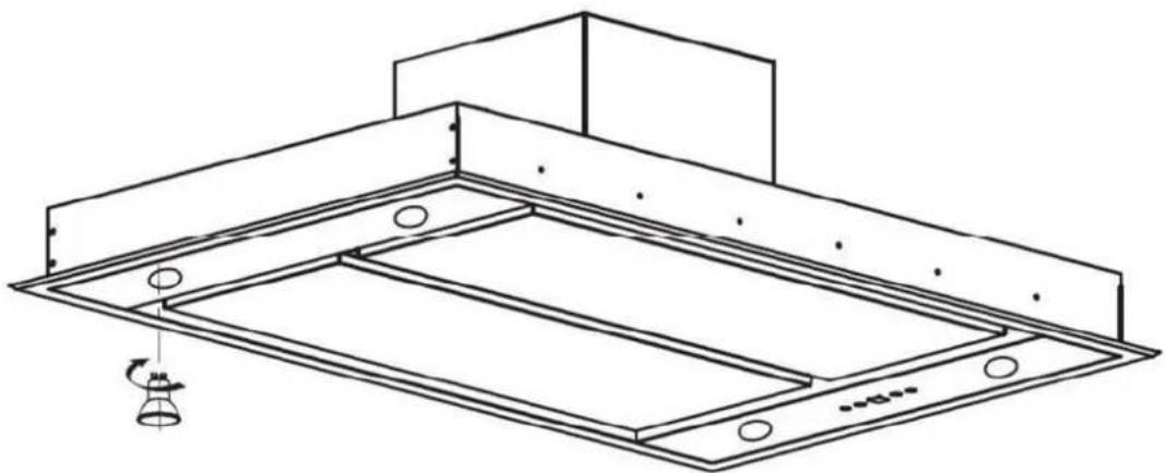 HOOVER HBG520S - Sostituzione della lampadina - 2