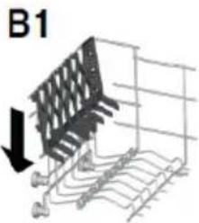 HOOVER HDPN 4S622PX-80 - Using the upper basket - 4