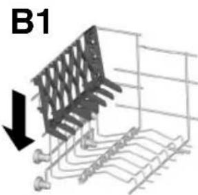 HOOVER HDP 3T60PWDFX - Using the upper basket - 4