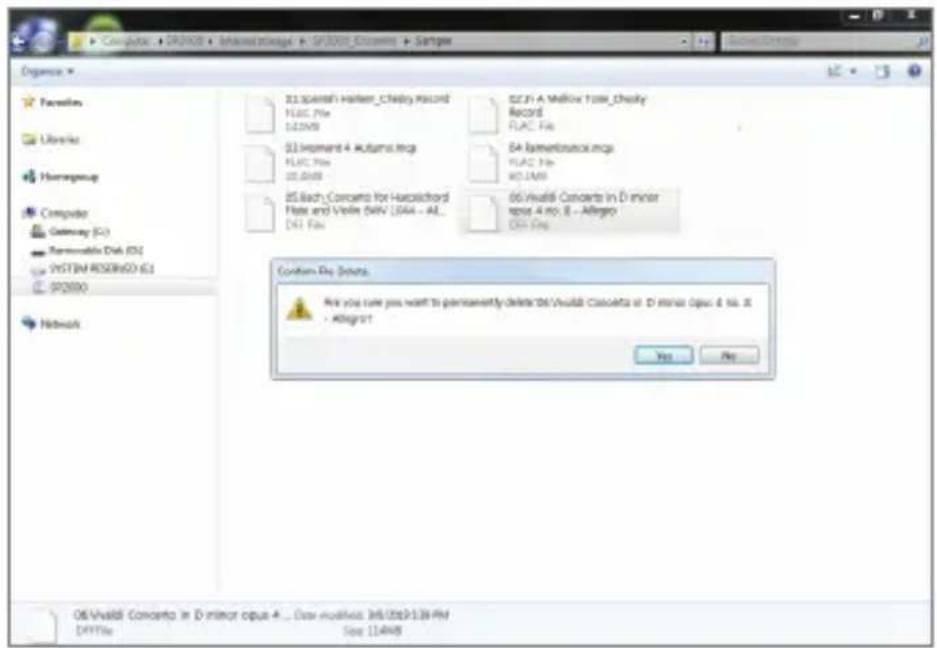 Astell&Kern A&ultima SP2000 - Delete Files (or Folders) from the Device - 1