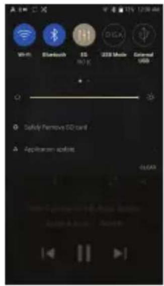 Astell&Kern KANN Cube - Notification Bar - 2