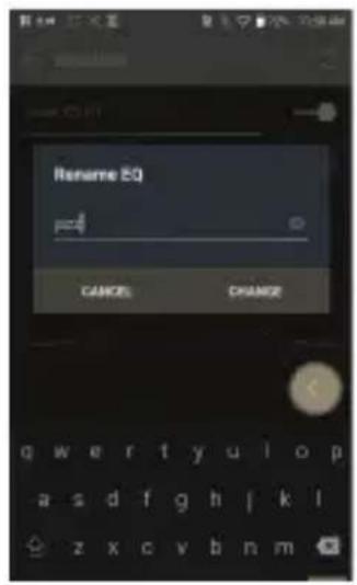 Astell&Kern KANN Cube - Renaming a Custom Equalizer Setting - 1
