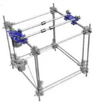 BFB RapMan 3.2 - 8f. X Motor & Rails - 2