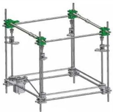 BFB RapMan 3.2 - 8e. Fitting Upper Square To Frame - 1