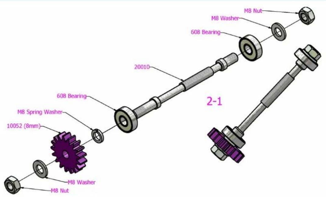BFB RapMan 3.2 - 10c. Drive shaft - 2