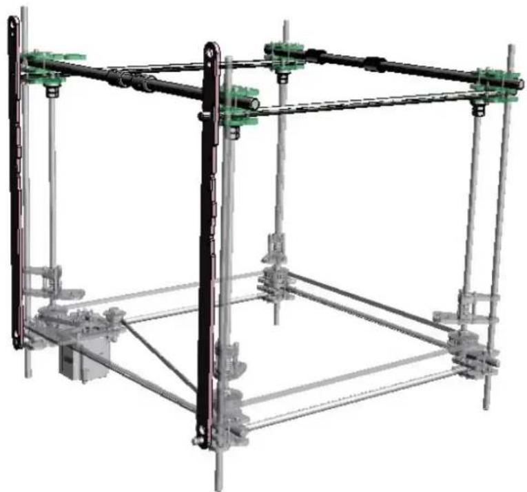 BFB RapMan 3.2 - 8e. Fitting Upper Square To Frame - 4
