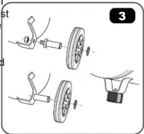 Illustration of three different bicycle wheel assembly steps (st, d, 3) showing different components and mechanisms without any text or symbols.