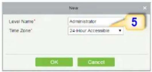 ZKTeco ProBio-ID - Creating an Access Level - 2