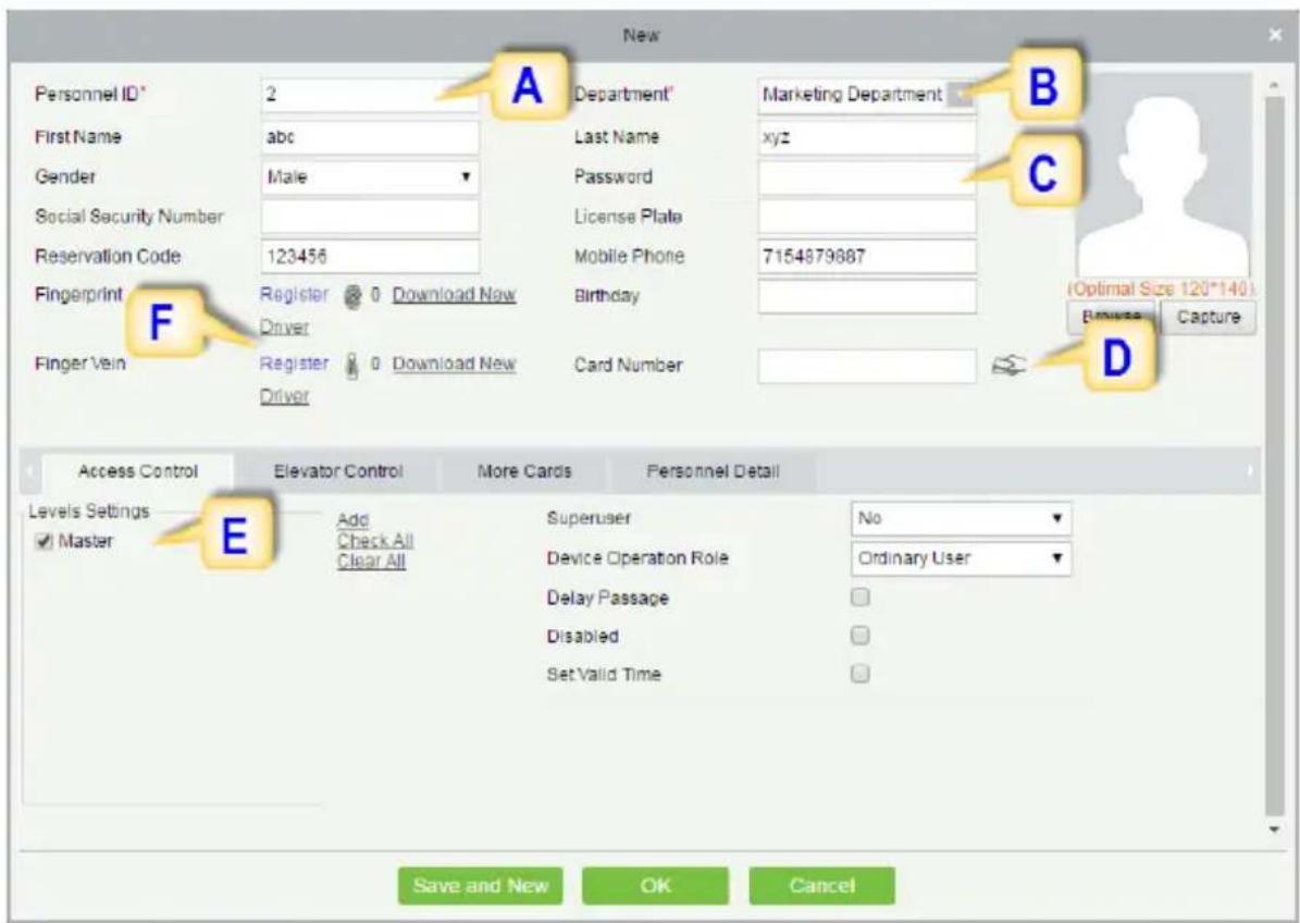 ZKTeco ProBio-ID - Enrolling Personnel - 2