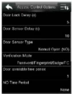 ZKTeco ProBio-ID - Access Control Settings - 3