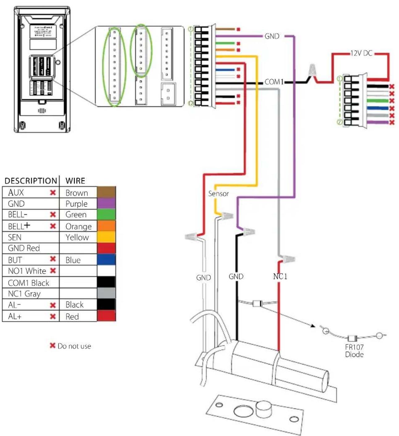 ZKTeco ProBio-ID - Lock Relay Connection - 1