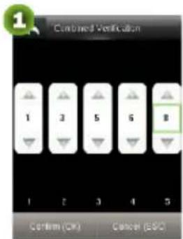ZKTeco ProBio-ID - Access Control Combination Settings - 1