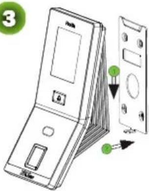 ZKTeco ProBio-ID - Mounting the Device on the Wall - 3