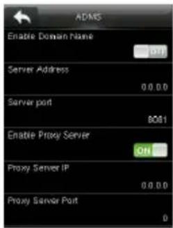 ZKTeco ProBio-ID - ADMS Settings - 2