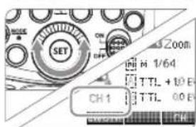 SET CH 1 TTL + 10 B TTL 00 B CH 200m H 1/64