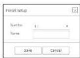 Hanwha HRX-1620 - To set a preset - 1