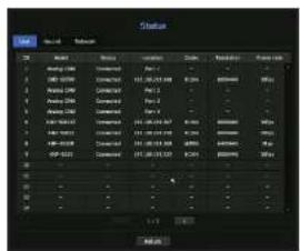 Hanwha HRX-1620 - Live Status - 1