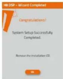Hertz H8 DSP - System configuration successfully completed. - 1