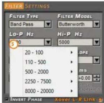 Hertz H8 DSP - Cut-off frequencies - 1