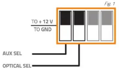 Hertz H8 DSP - OPTICAL SEL / AUX SEL: - 1