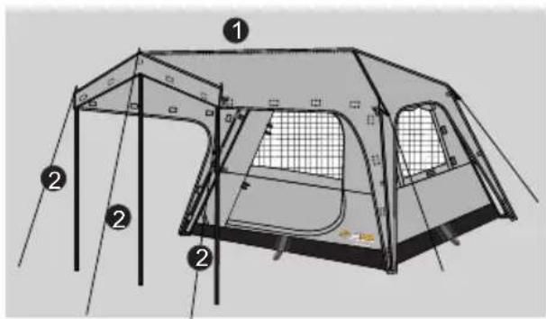 OZtrail Fast Frame Cruiser 300 - HELPFUL HINT - 2