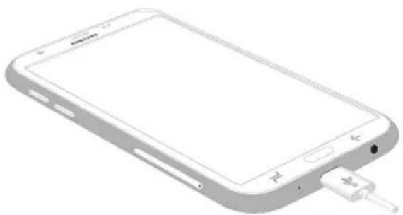 SAMSUNG Galaxy J - Charge the battery - 1