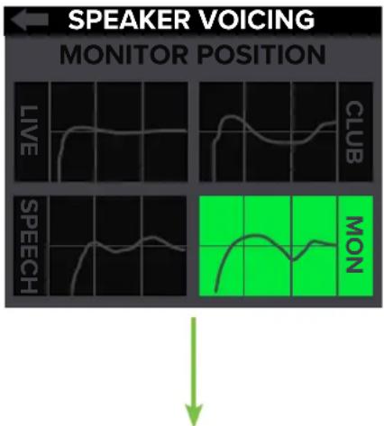 SPEAKER VOICING MONITOR POSITION LIVE CLUB SPEECH MON