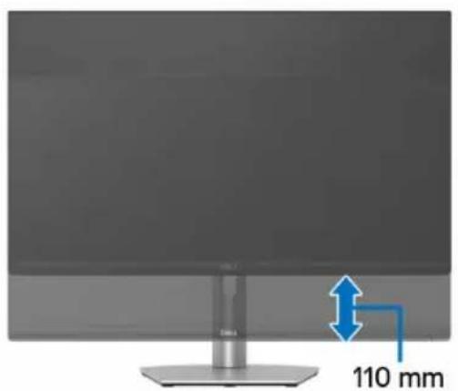 DELL S Series S2721QS - Höhenverstellung (nur S2721QS/S2721QSA) - 2