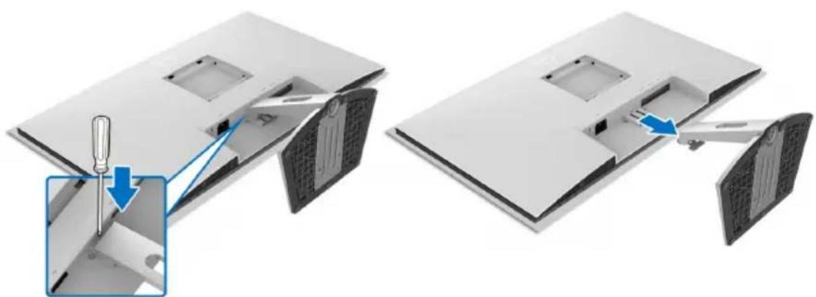 DELL S Series S2721QS - Entfernen des Monitorständers - S2721Q - 4