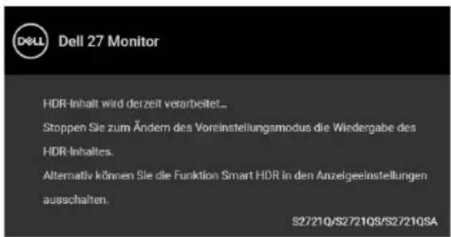 DELL S Series S2721QS - HINWEIS: Die Meldung könnte je nach angeschlossenem Eingangssignal leicht unterschiedlich sein. - 7