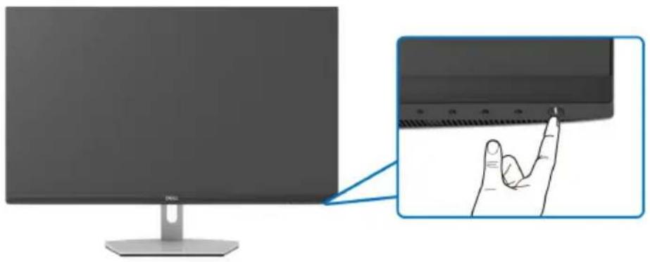 DELL S Series S2721QS - Den Monitor einschalten - 1
