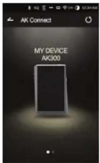 Astell&Kern AK300 - Connecting to the AK Connect Server - 2