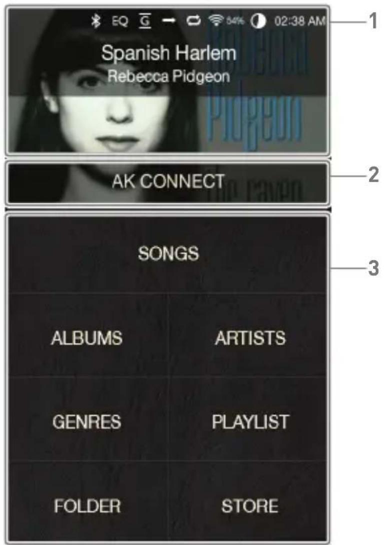 Astell&Kern AK300 - Home Screen - 1