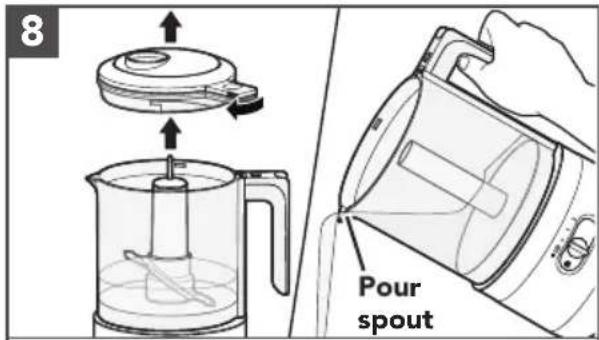 8 Pour spout