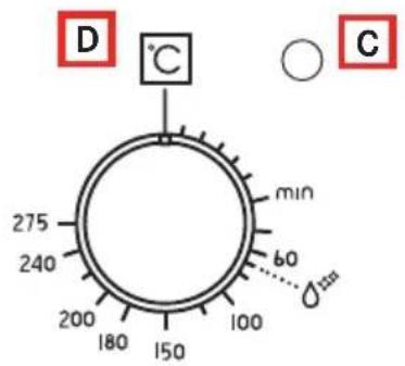 D °C 275 240 min 60 200 180 150 100 C
