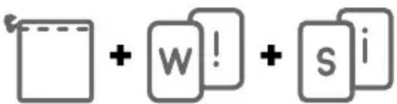 Image showing a document icon with a plus sign and three overlapping square icons containing letters 'w', 'w!', and 's'.