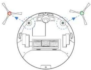 ECOVACS Deebot U2 Pro - Maintenance/3.4 Main Brush & Side Brushes - 2