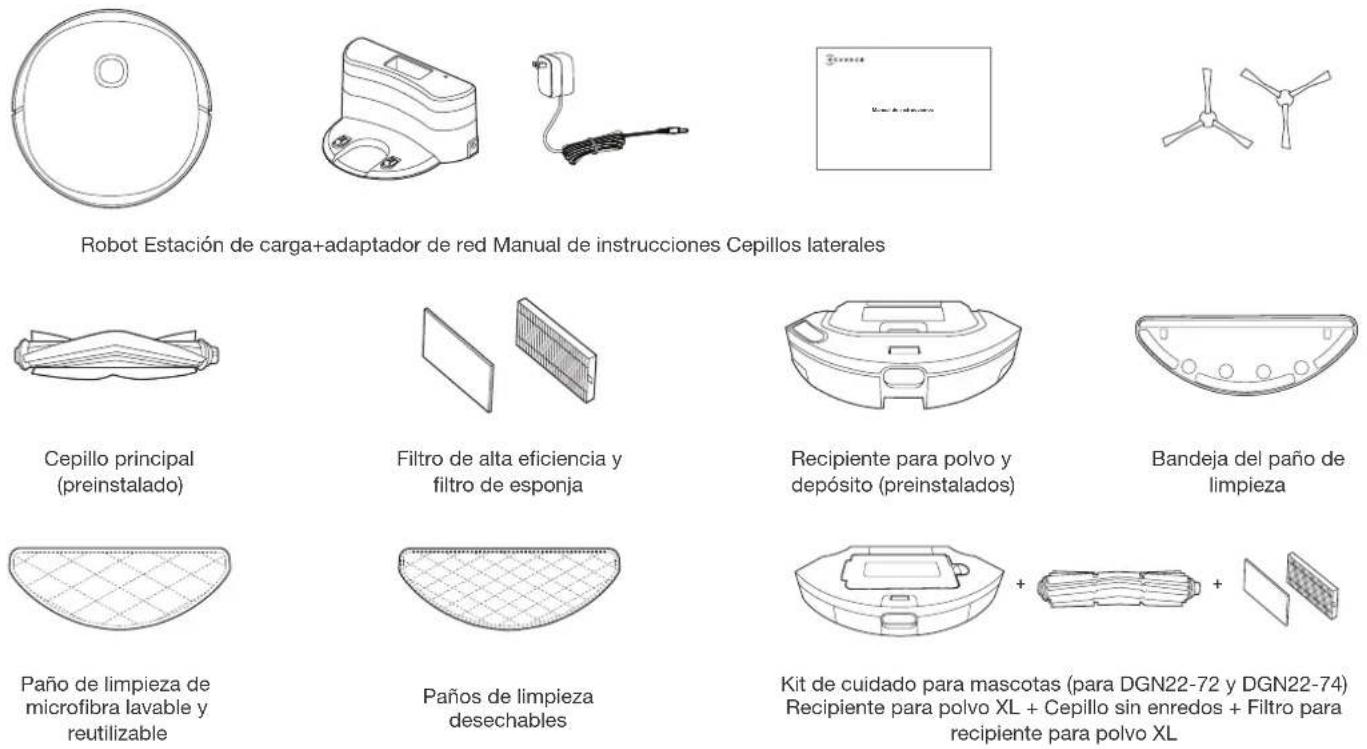 ECOVACS Deebot U2 Pro - Contenido de la caja/1.1 Contenido de la caja - 1