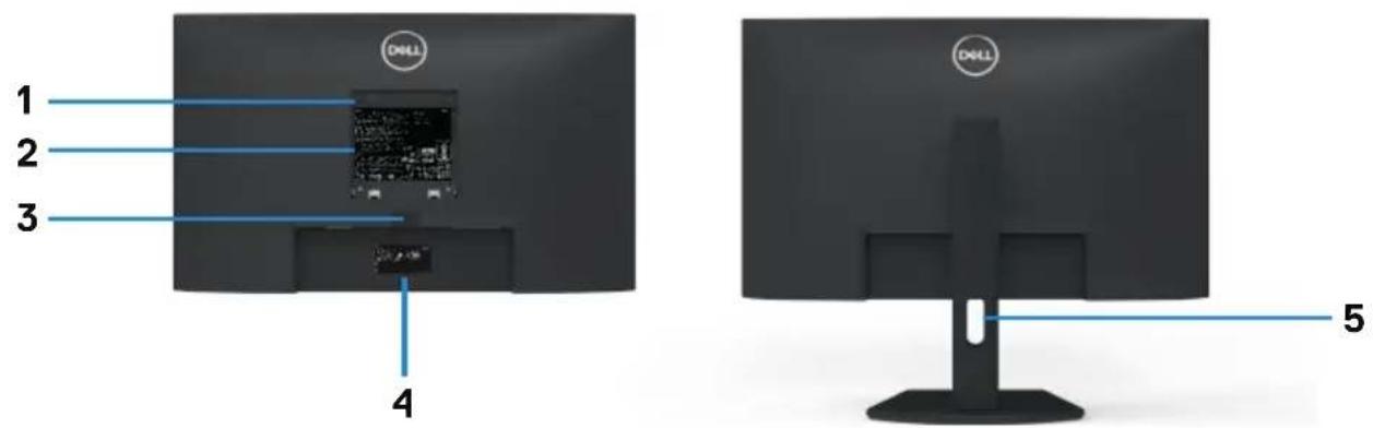 DELL S Series S2421HS - Teile und Bedienelemente identifizieren - 4