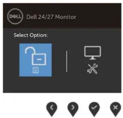 DELL S Series S2421HS - So sperren Sie die Tasten. - 1