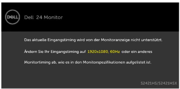 DELL S Series S2421HS - Warnmeldungen - 1