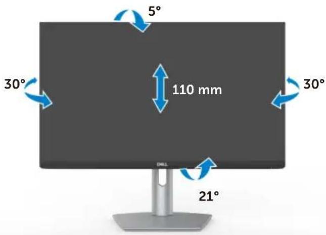 DELL S Series S2421HS - Neigen, schwenken und Höhe verstellen - 2