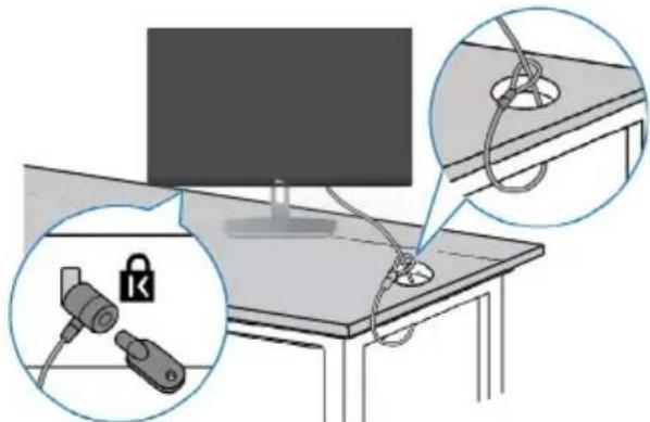 DELL S Series S2421NX - Monitor mit Kensington-Schloss sichern (optional) - 1