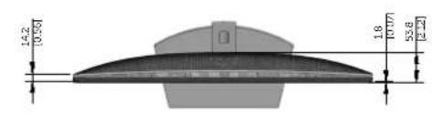 DELL S Series S2421NX - Outline dimension - 1