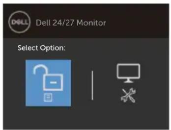 DELL S Series S2421NX - So sperren Sie die Tasten. - 1