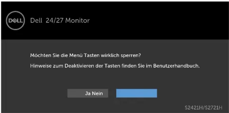 DELL S Series S2721NX - OSD-Sperre verwenden - 6