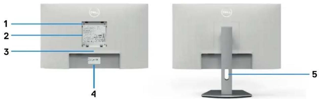 DELL S Series S2721HS - Teile und Bedienelemente identifizieren - 3