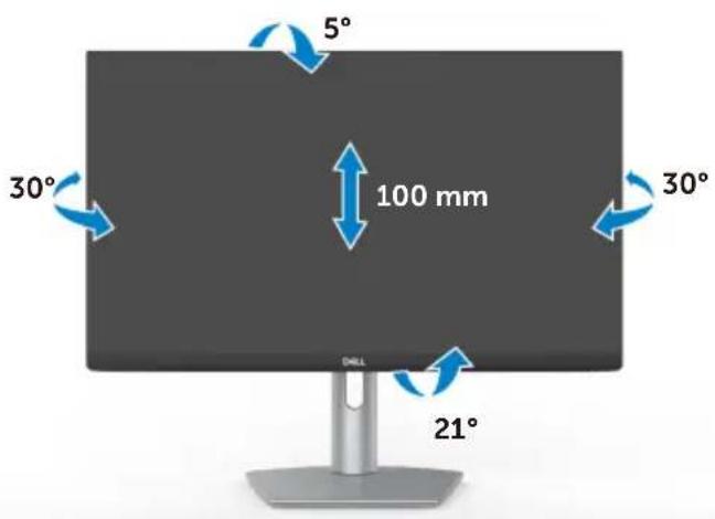 DELL S Series S2721HS - Neigen, schwenken und Höhe verstellen - 1